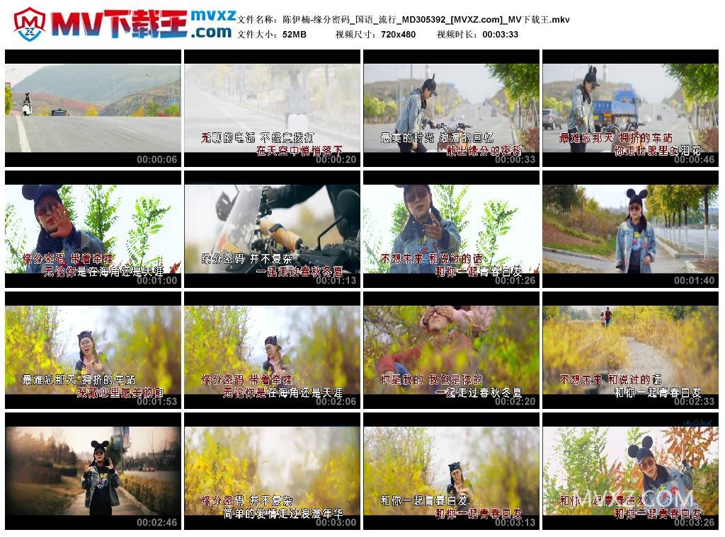 陈伊楠-缘分密码_国语_流行_MD305392